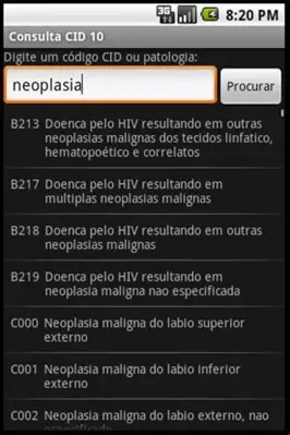 Consulta CID 10 android App screenshot 1